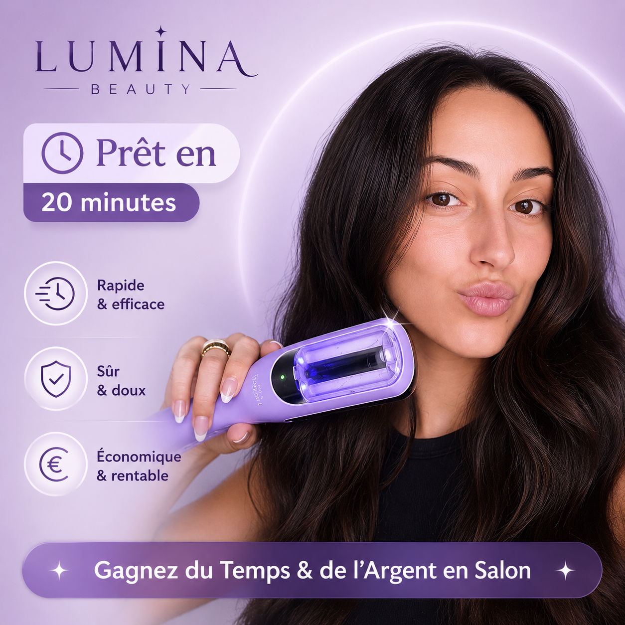 Tondeuse à cheveux sans fil Pro Anti-Fourches